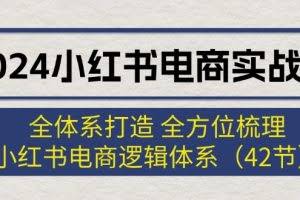 (12003期)2024小红书电商实战课:全体系打造 全方位梳理 小红书电商逻辑体系 (42节)